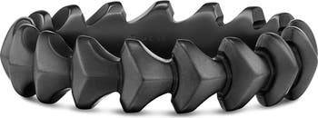 Men's Armory Band Ring in Black Titanium, 6.2mm