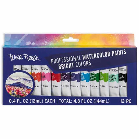 Professional Watercolor Paint Set 12 Tubes