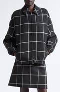 Courrèges Windowpane Check Bomber Jacket