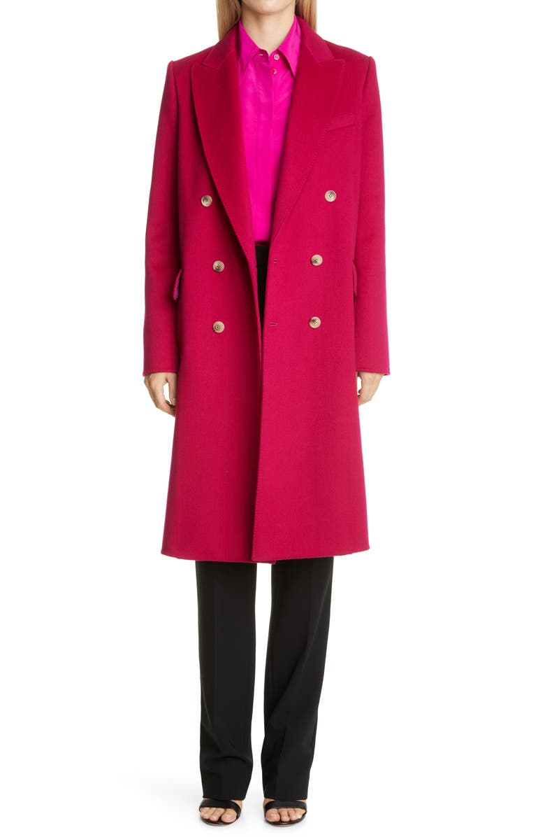 ST. JOHN Collection Diana Straight Leg Crepe Marocain Pants, Alternate, color, Caviar