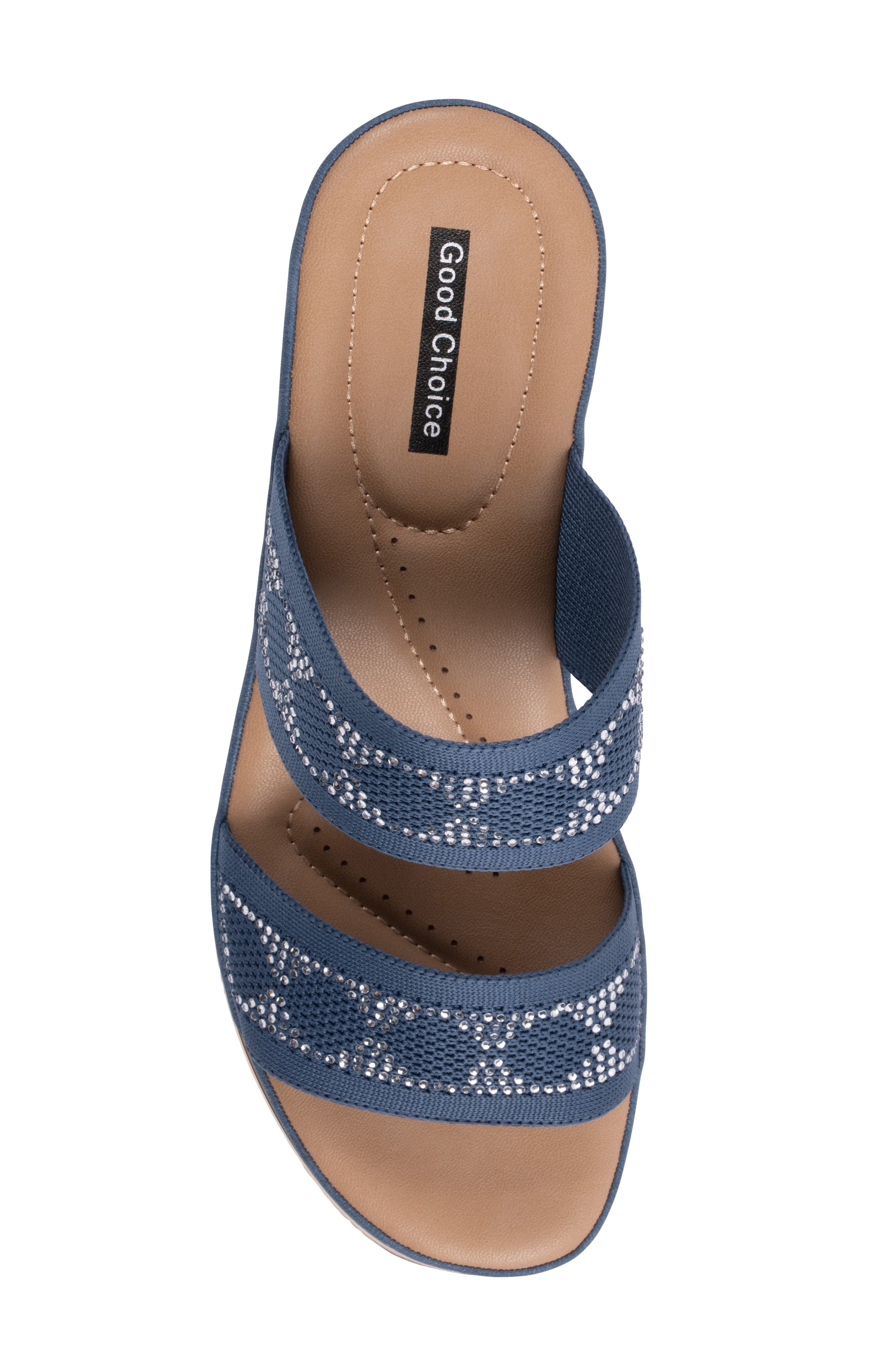 Maycee Wedge Sandal, Alternate, color, NAVY