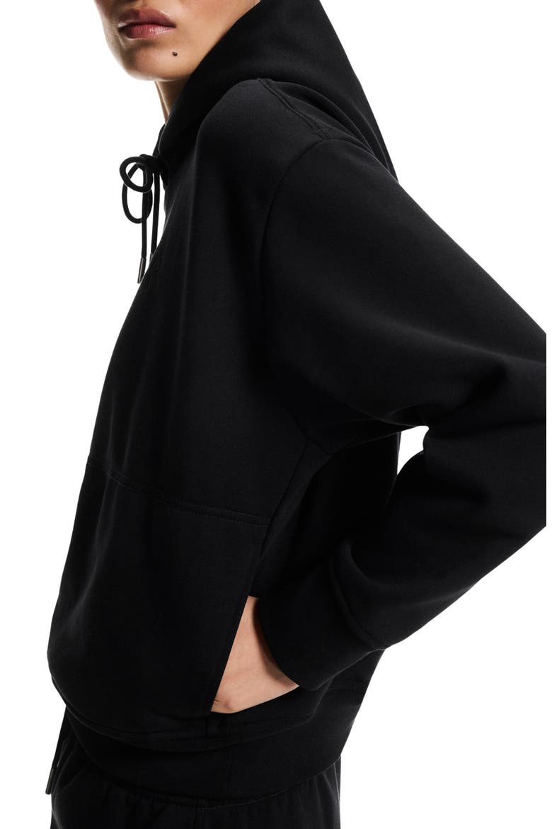 Club Collective Logo Embroidered Hoodie, Alternate, color, BLACK