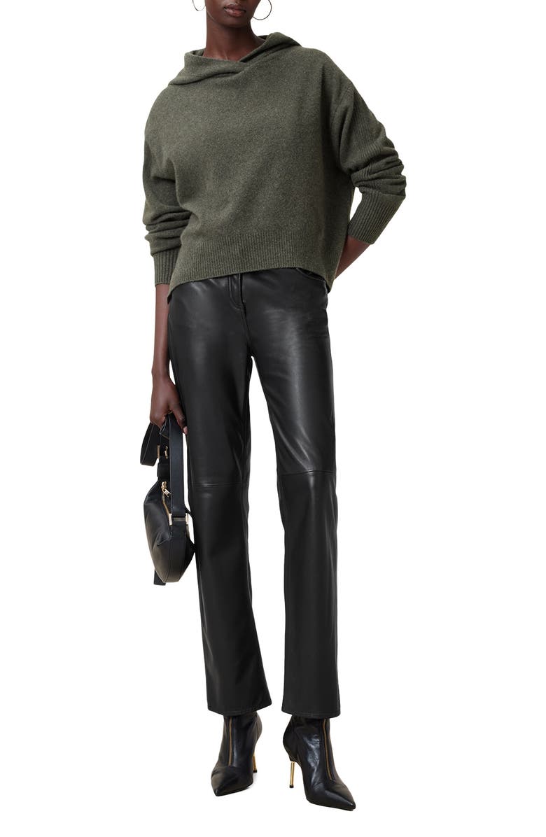 AllSaints Irina Cashmere & Wool Hoodie, Alternate, color, 