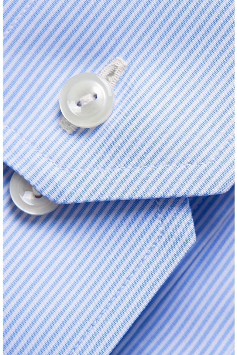 Slim Fit Stripe Dress Shirt, Alternate, color, LIGHT BLUE/ WHITE