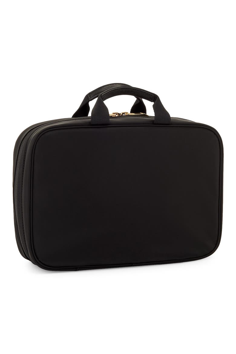 Voyageur Madeline Cosmetics Case, Alternate, color, BLACK/ GOLD