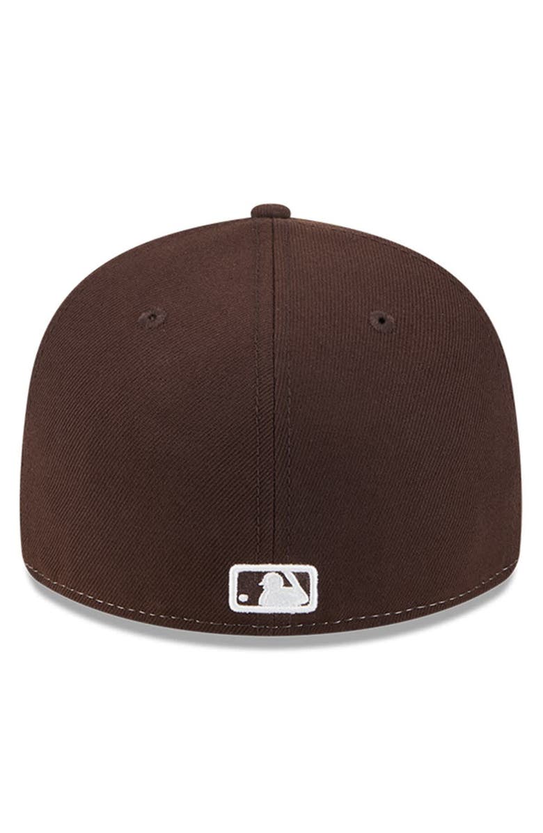 New Era Men's New Era Brown/Gold San Diego Padres Baseball Hall of Fame 59FIFTY Low Profile Fitted Hat, Alternate, color, 