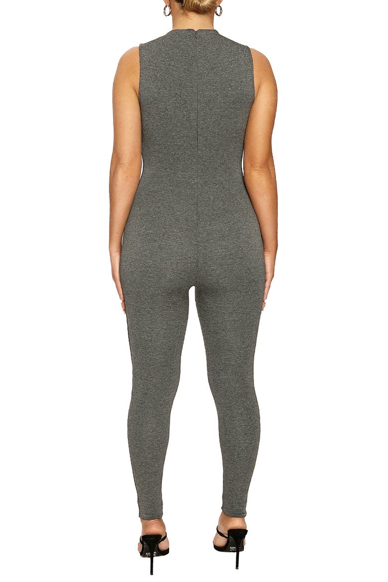 NW Sleeveless Sculpt Jumpsuit, Alternate, color, CHARCOAL