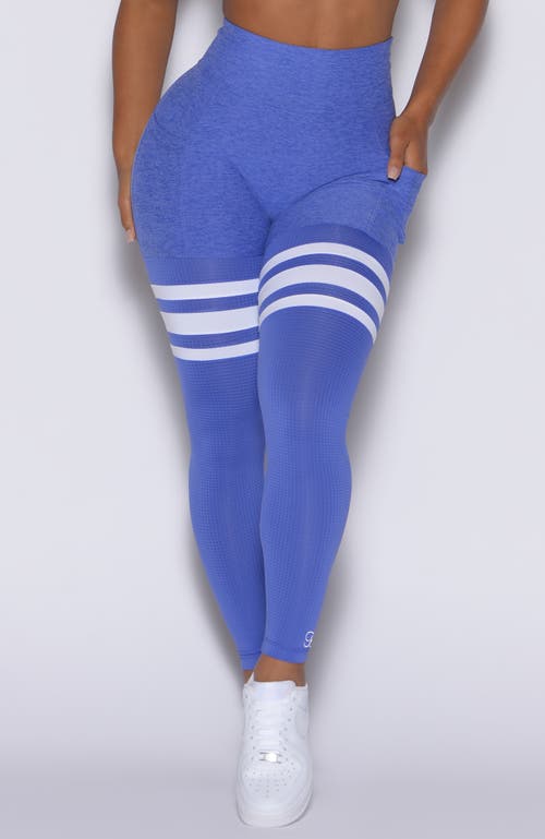 Bombshell Sportswear Scrunch Thigh Highs In Blue