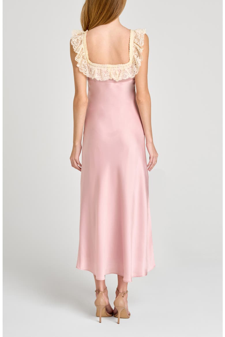 Ella Lace Trim Slipdress, Alternate, color, PINK