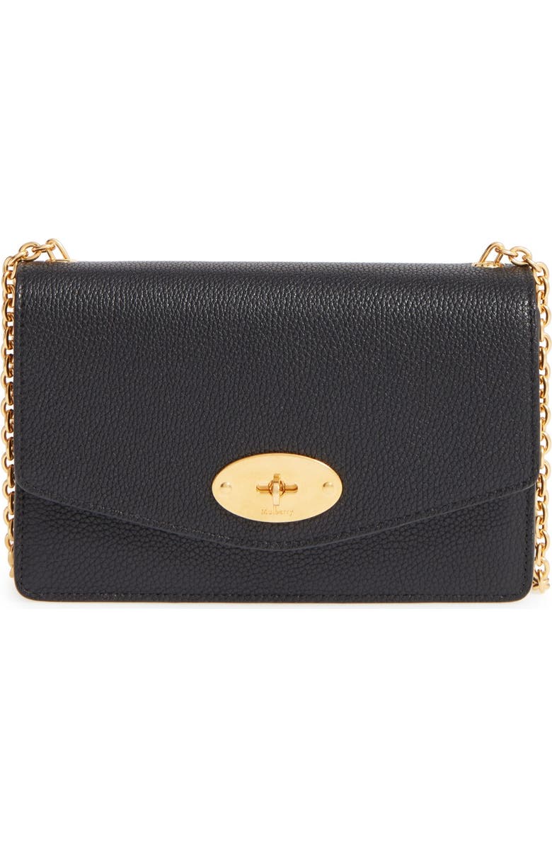 Mulberry 'Postman's Lock' Leather Crossbody Clutch, Main, color,