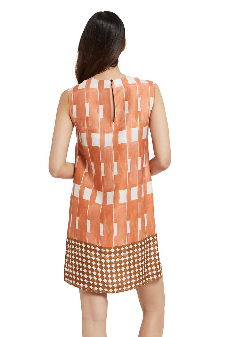 Viscose Short Dress, Alternate, color, Peach