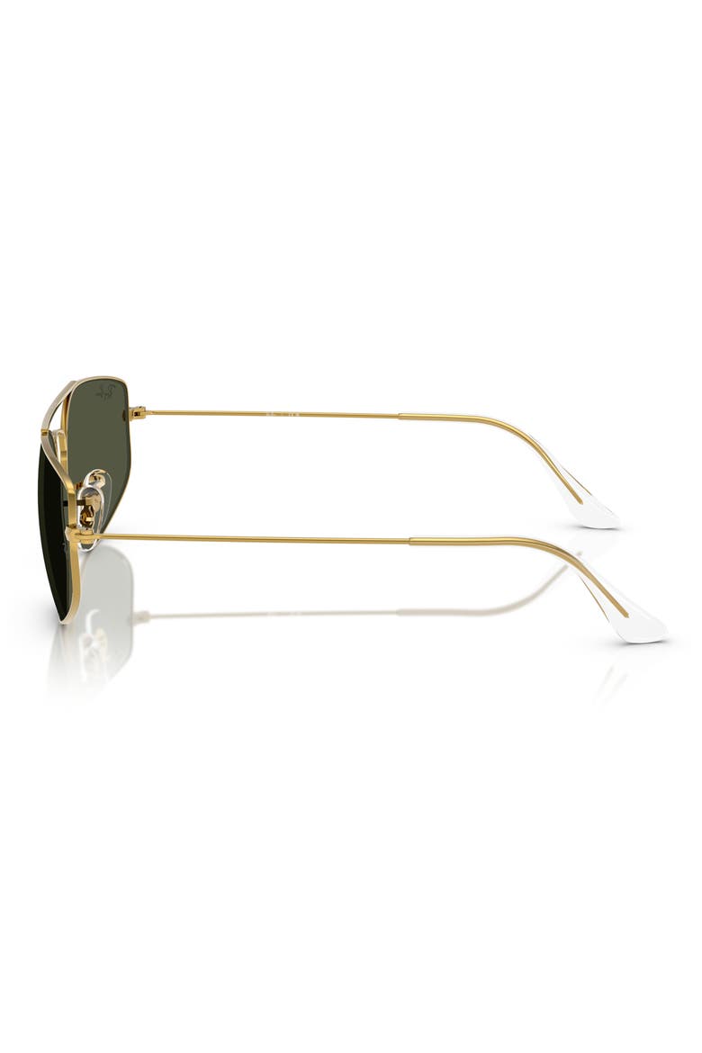 57mm Irregular Oval Sunglasses, Alternate, color, YELLOW GOLD
