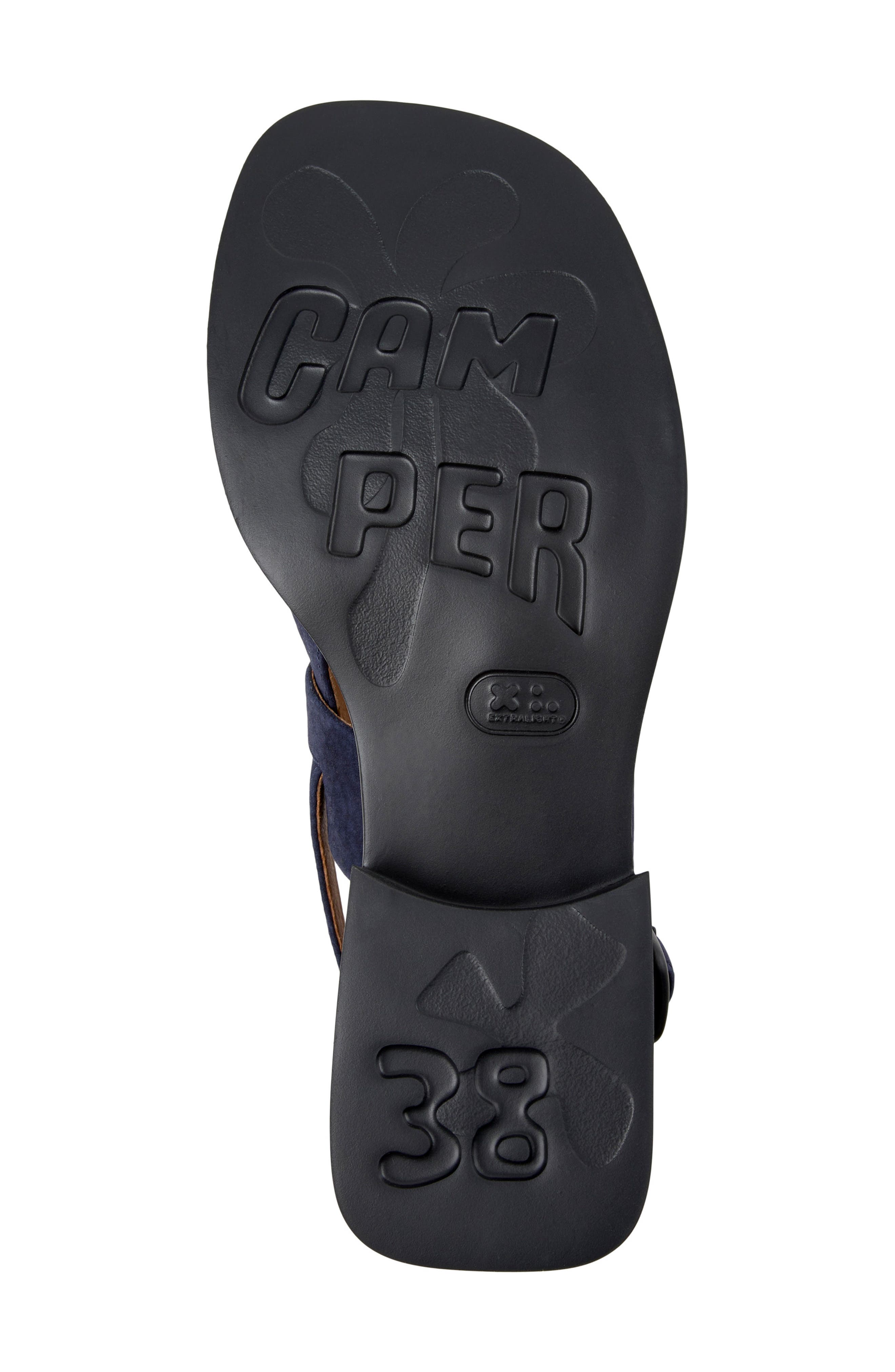 Camper Dana 2-Strap Sandal, Alternate, color, Dark Blue
