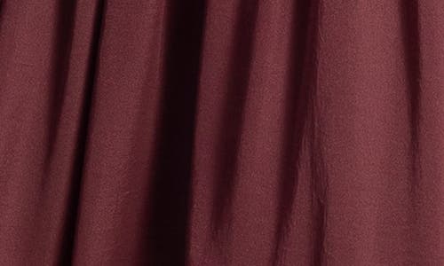 Max Studio Keyhole Balloon Sleeve Maxi Dress In Burgundy