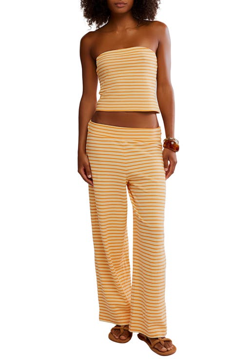 Sailor Tube Top & Wide Leg Pants Set