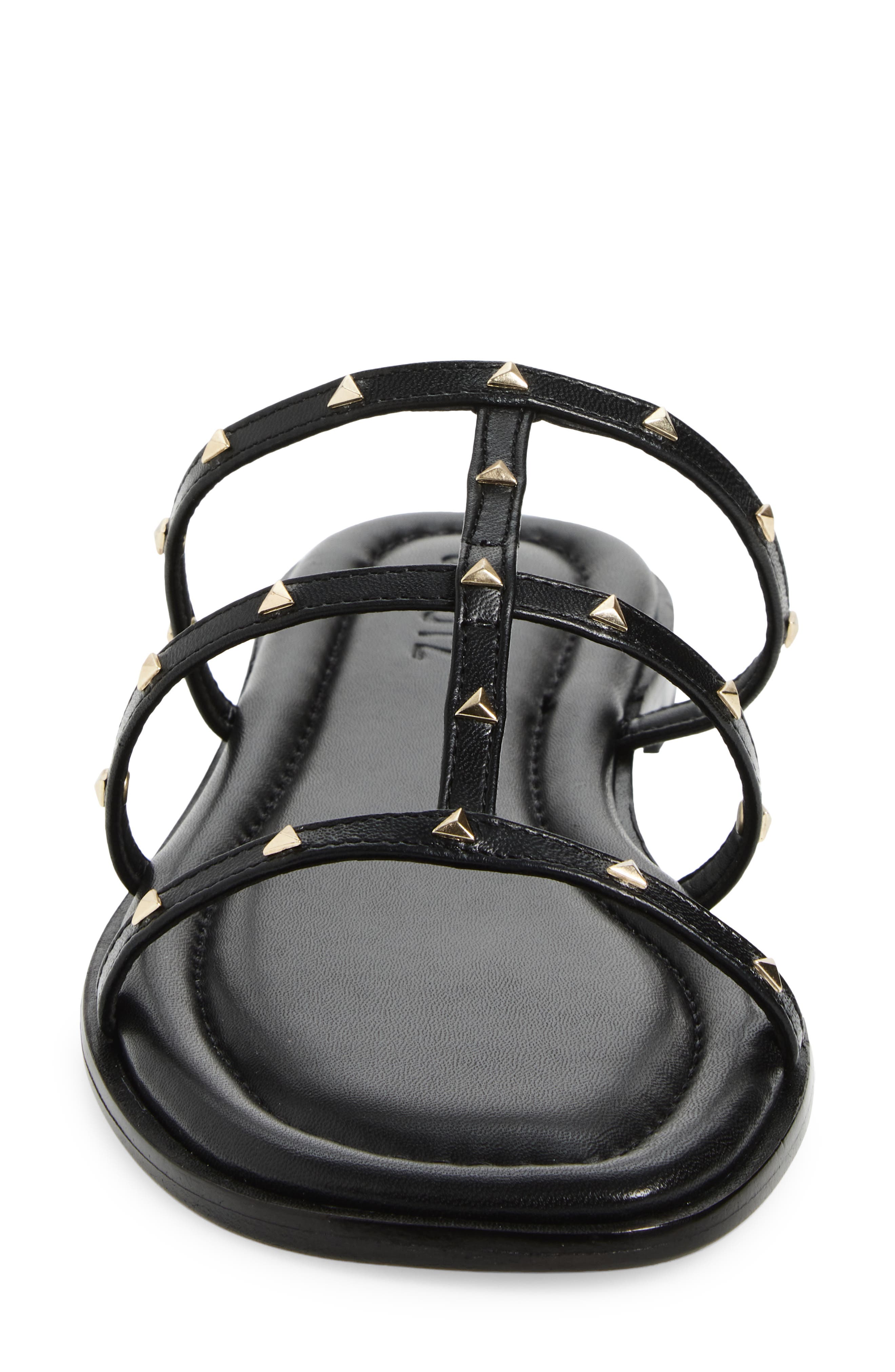 Schutz Lydia Caged Sandal, Alternate, color, Black