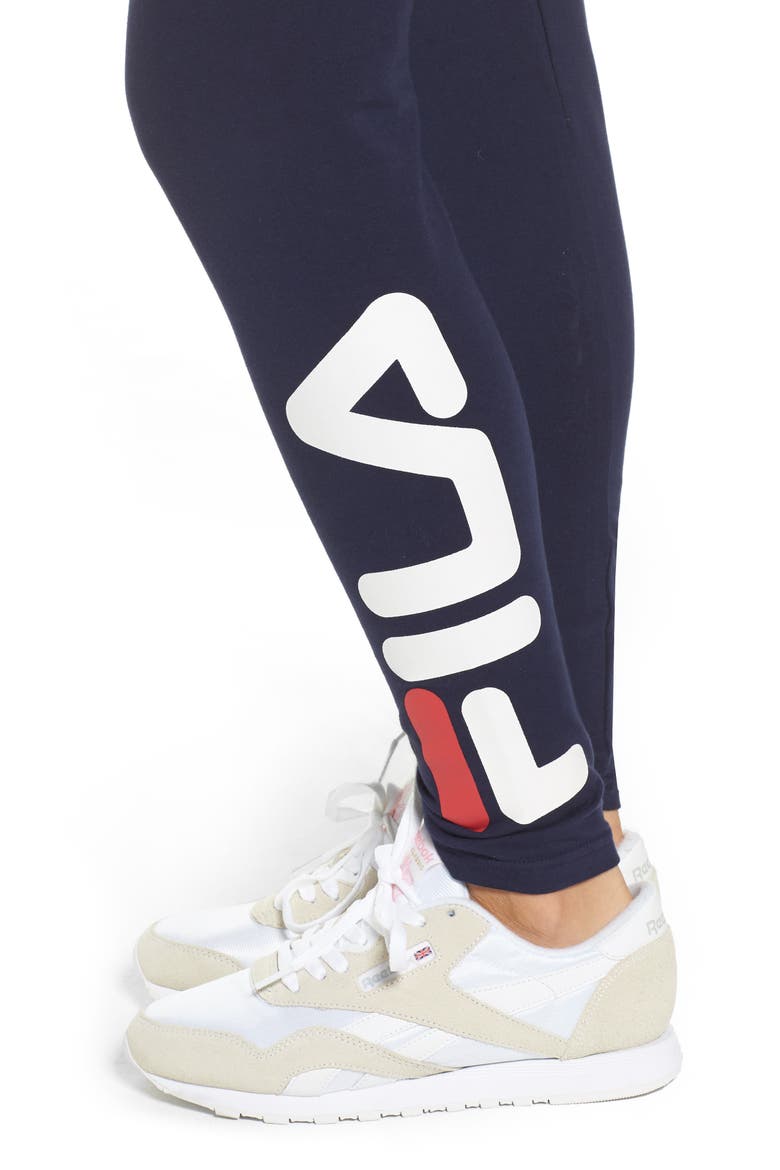 Imelda Training Tights, Alternate, color, NAVY/ CHINESE RED/ WHITE