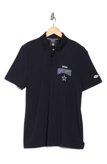 Shop Hugo Boss Boss Nfl Cowboys Punter Polo In Dark Blue