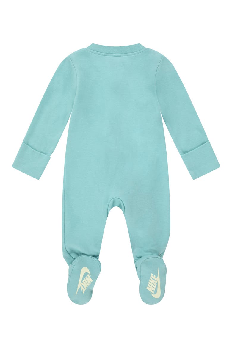 Fresh Cut Ruffle Long Sleeve Footie, Alternate, color, GREEN FROST