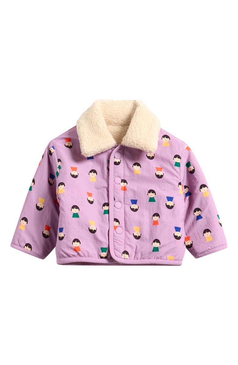 Bobo Choses Game Pawns Reversible Jacket, Main, color, Lavender