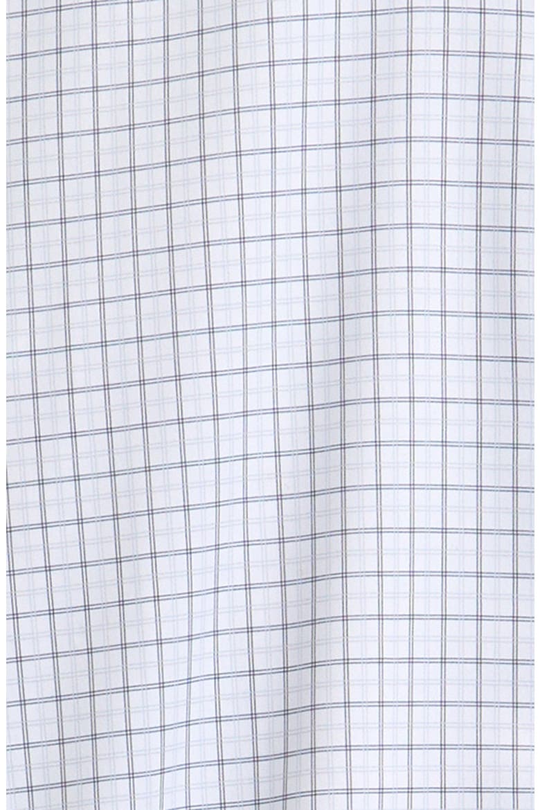 Kids' Tattersall Check Stretch Dress Shirt, Alternate, color, BLACK/ GREY/ WHITE