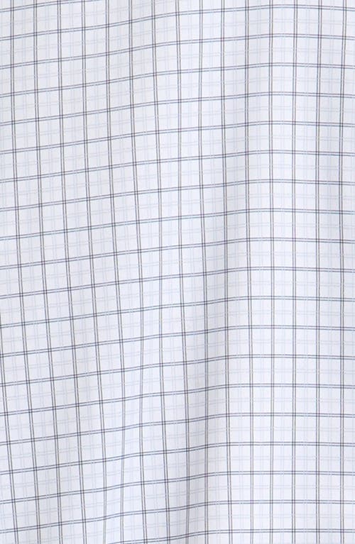 Andrew Marc Kids' Tatterasll Check Stretch Dress Shirt In White