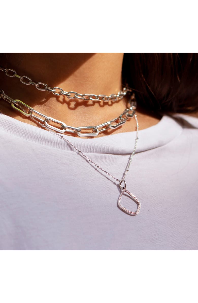 Monica Vinader Riva Diamond Hoop Pendant Charm, Alternate, color, 