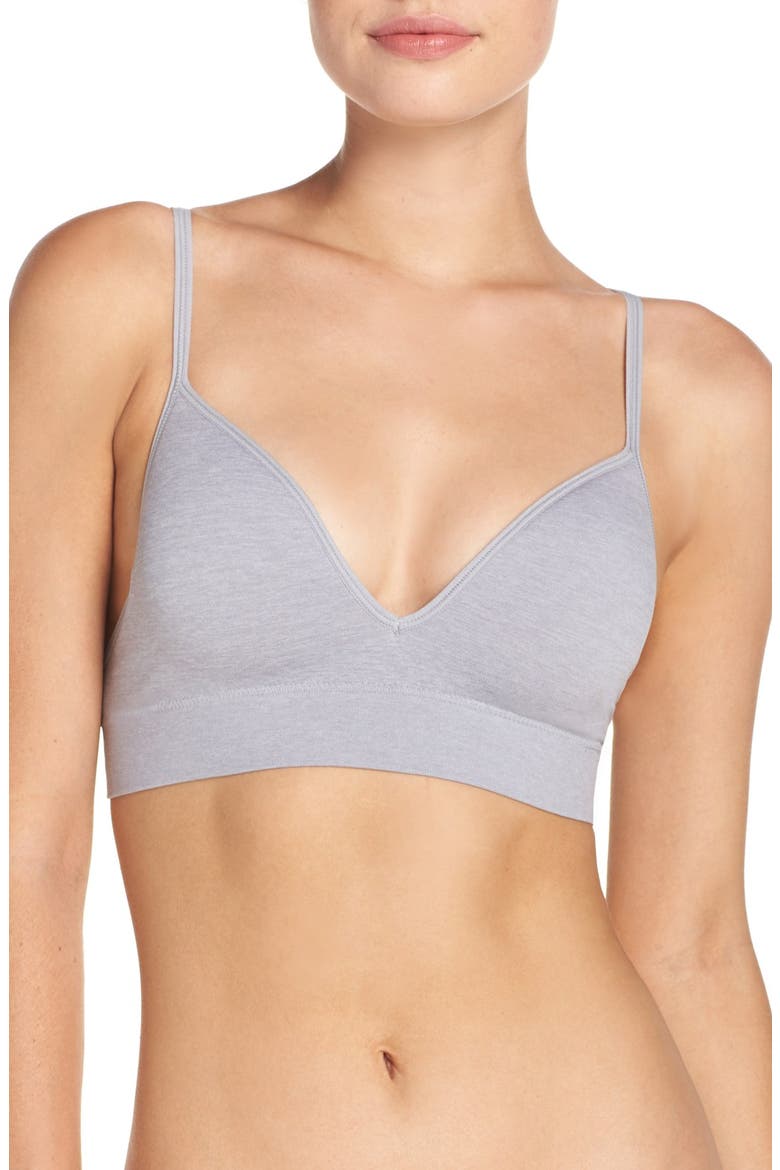 Seamless Bra, Main, color, GREY SLEET HEATHER