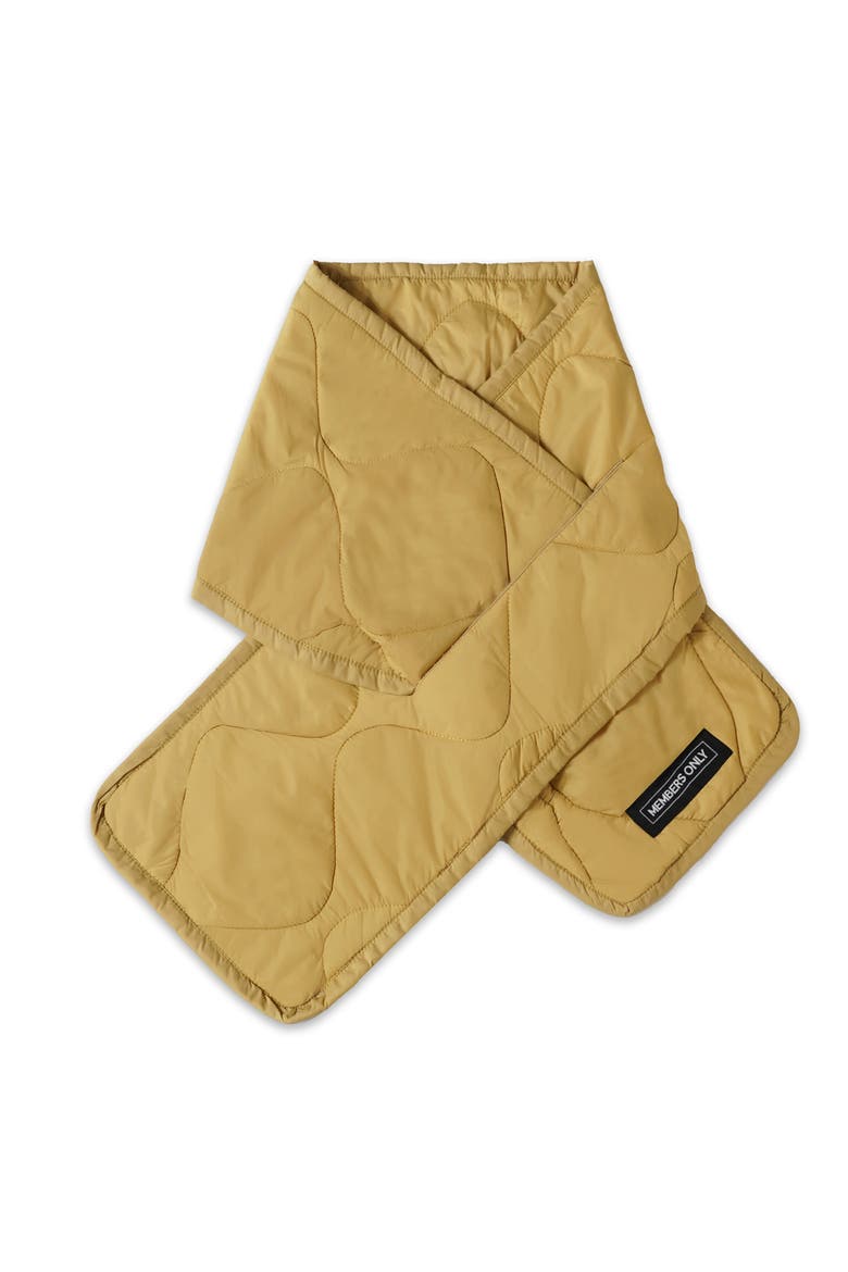 Quilted Scarf, Alternate, color, Yellow
