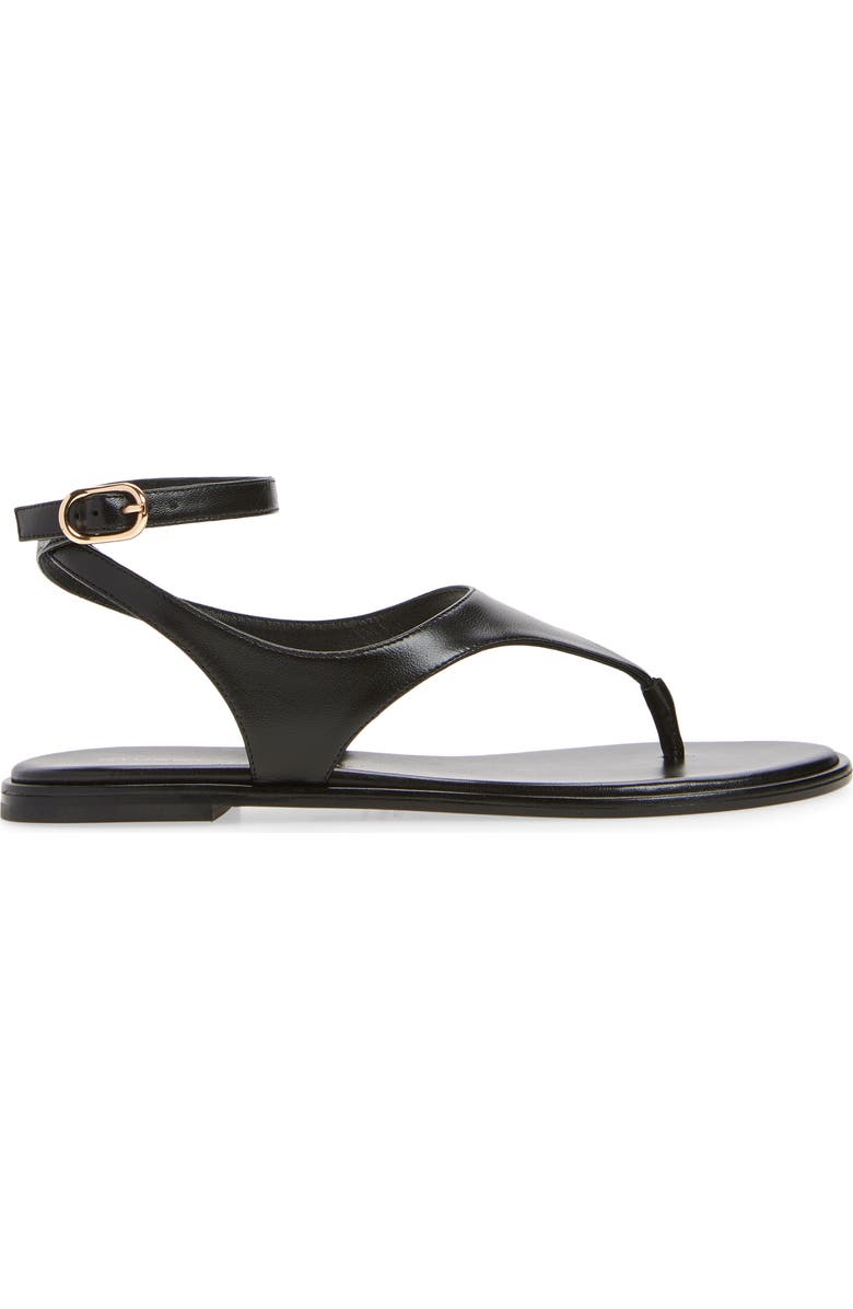 Stuart Weitzman Marley Ankle Strap Sandal, Alternate, color, Black