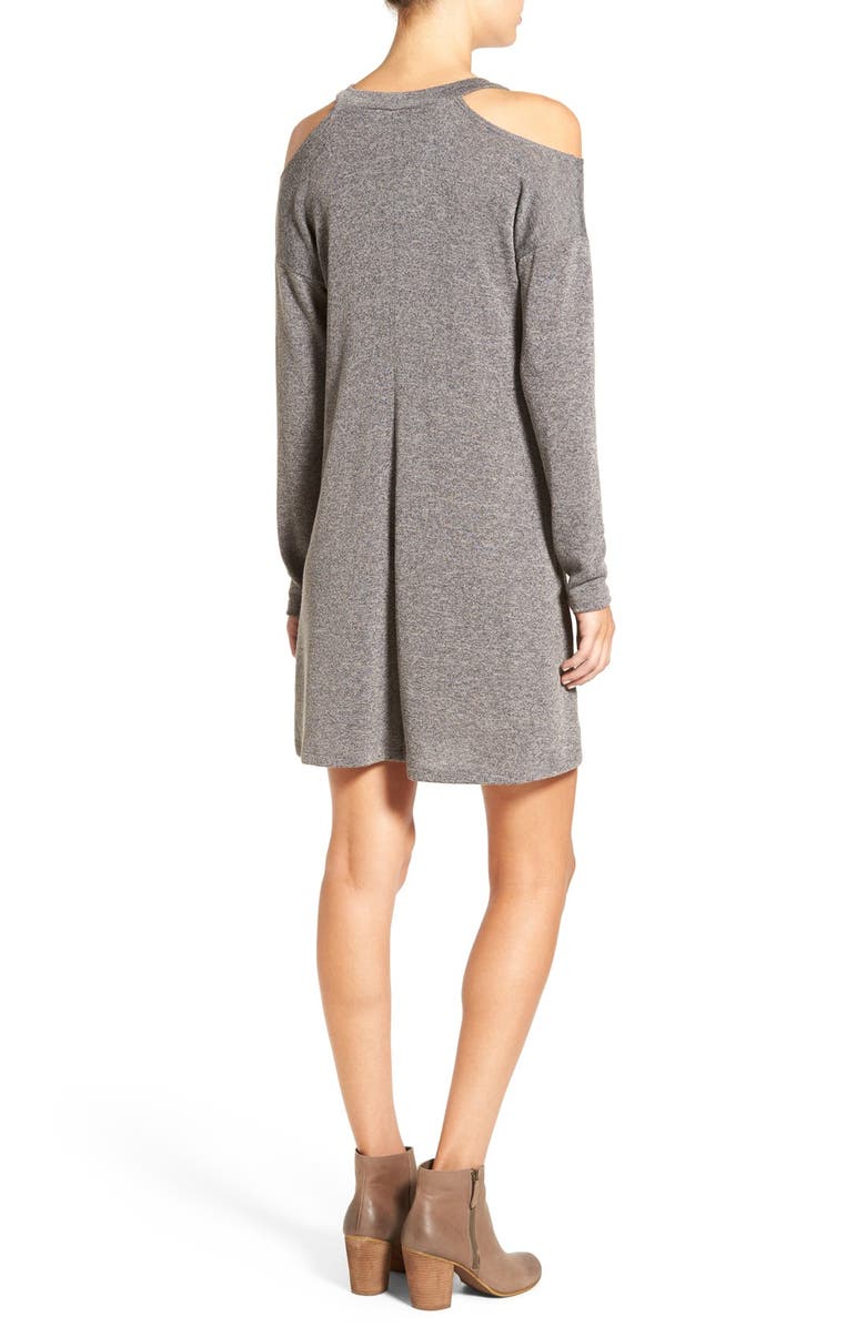 EVERLY Cold Shoulder Swing Dress, Alternate, color,