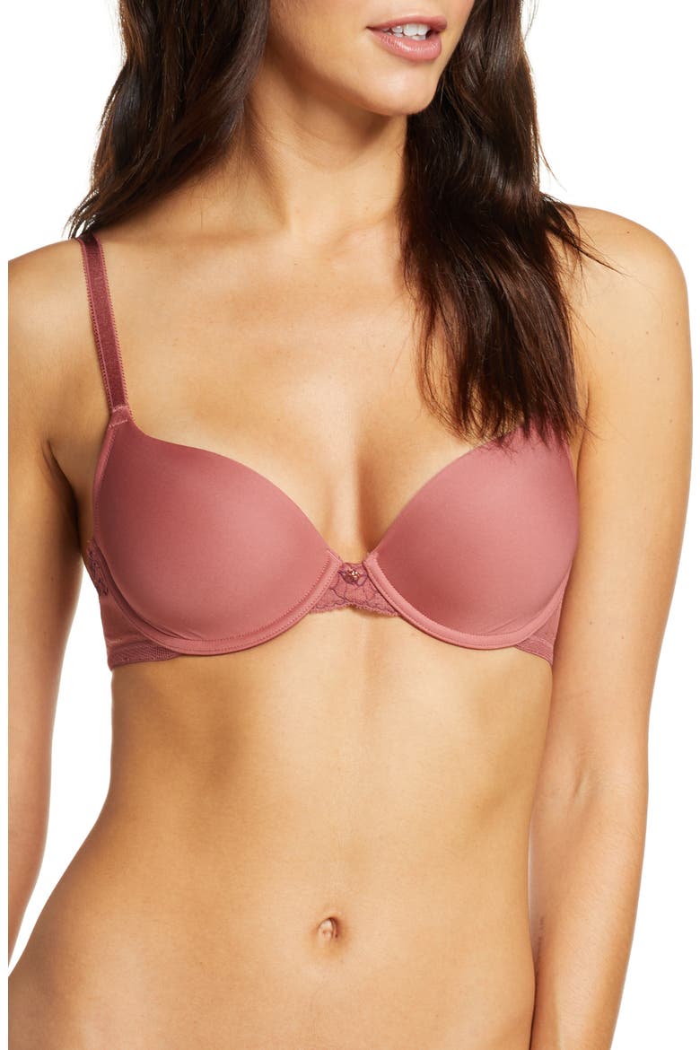 Honey Multi-Way T-Shirt Bra, Main, color, ROSEBUD/ SPICED PLUM