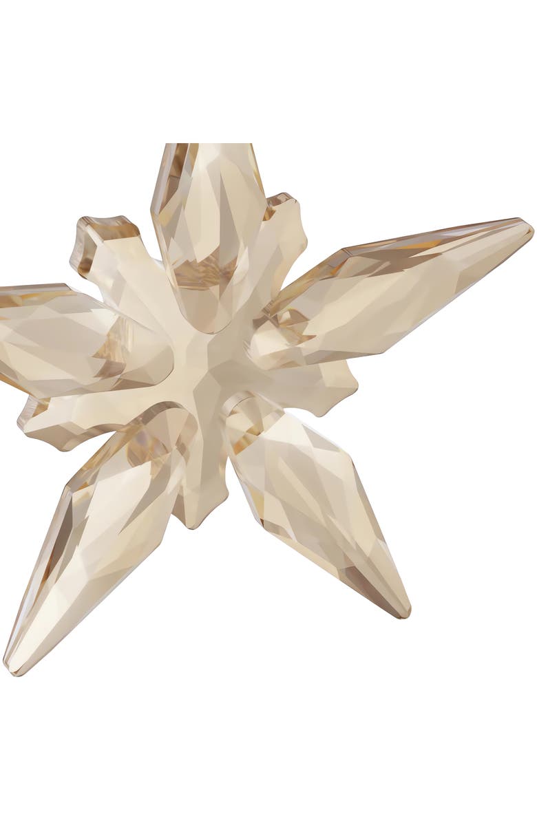 Swarovski 2025 Annual Edition Festive Crystal Snowflake Ornament, Alternate, color, Gold