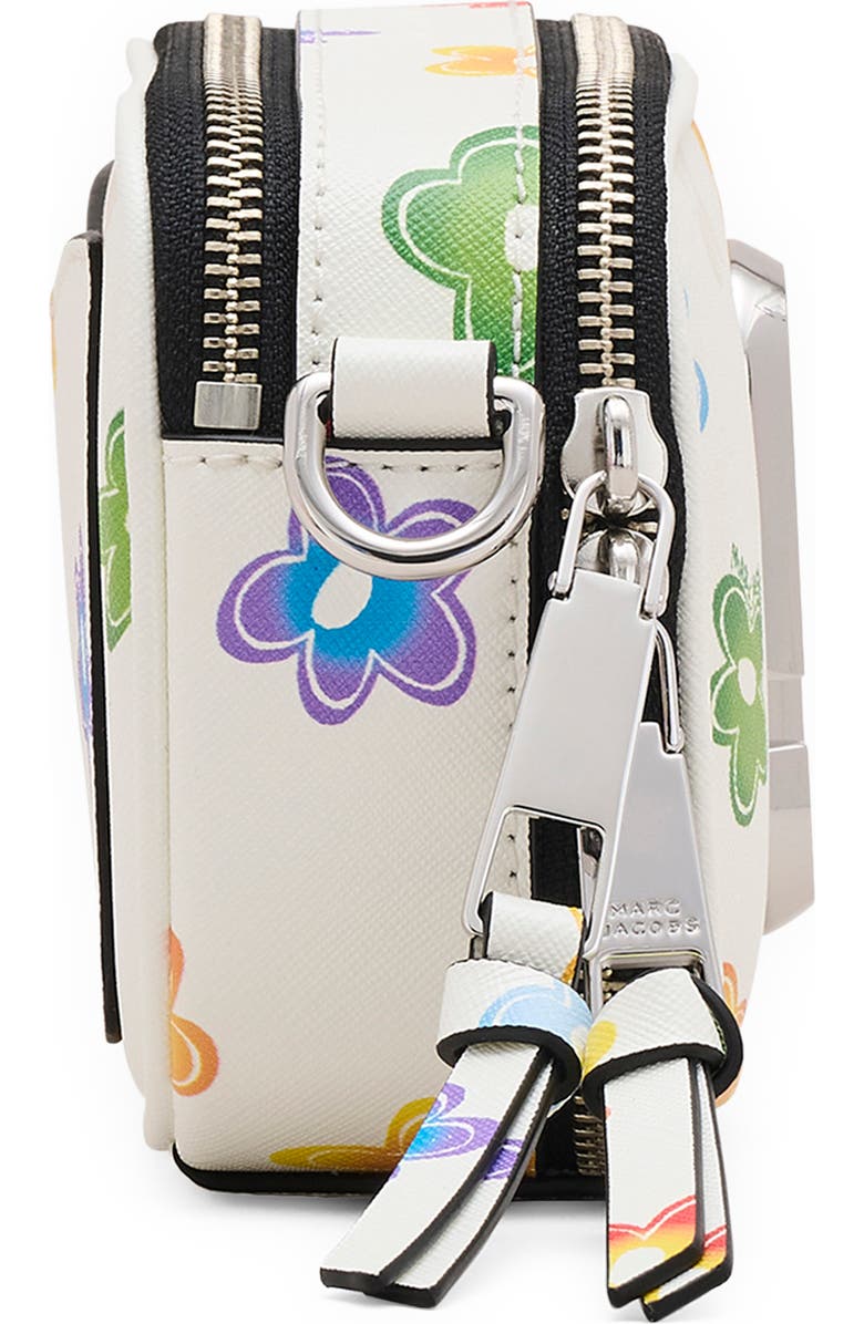 Marc Jacobs The Wild Daisy Snapshot Bag, Alternate, color, White Multi