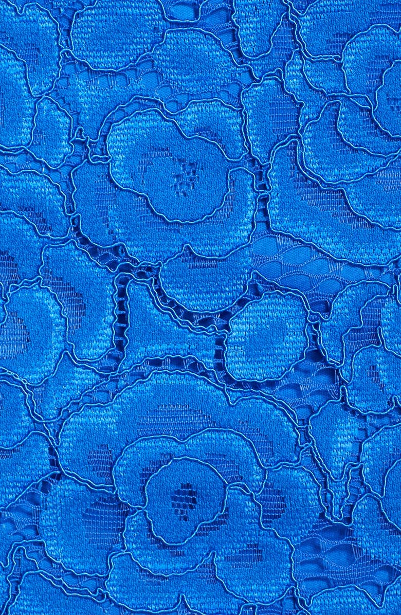 Ellen Tracy Belted Lace Sheath Dress, Alternate, color, 