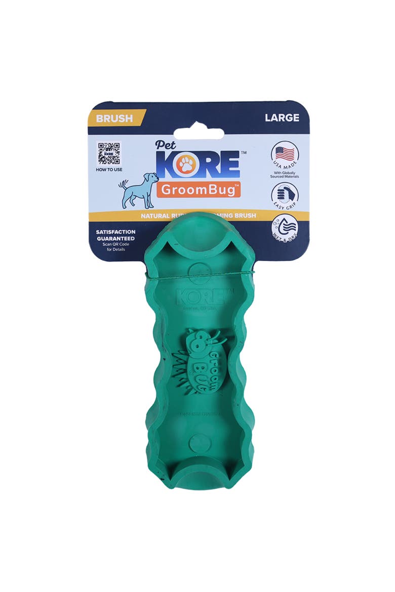 Deshedding Tool For Large Dogs, Alternate, color, Green