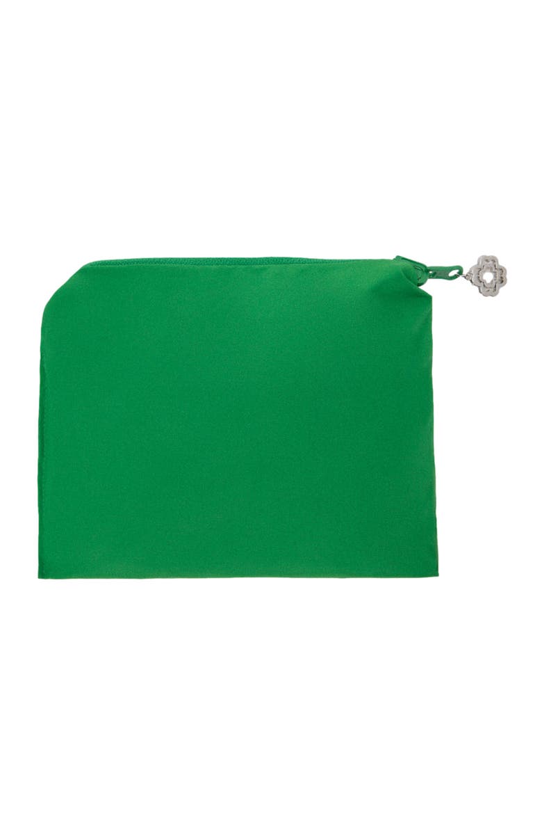 maje Tie-up waterproof hood, Alternate, color, Green