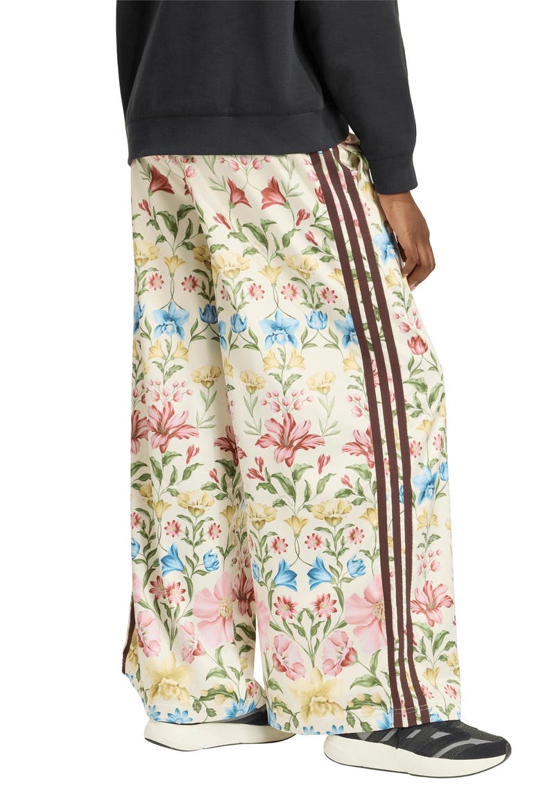 FARM Rio Wide Leg Track Pants, Alternate, color, ECRU TINT/ BROWN/ GREEN