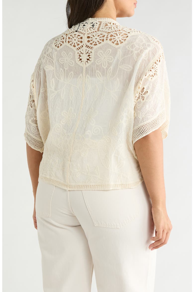 Open Front Cotton Top, Alternate, color, NATURAL