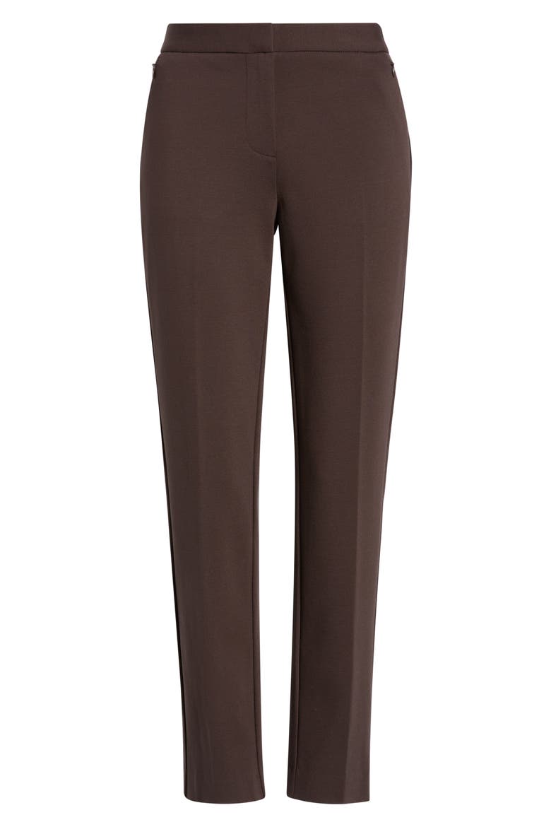 'Alexandra' Slim Leg Pants, Alternate, color, CHOCOLATE