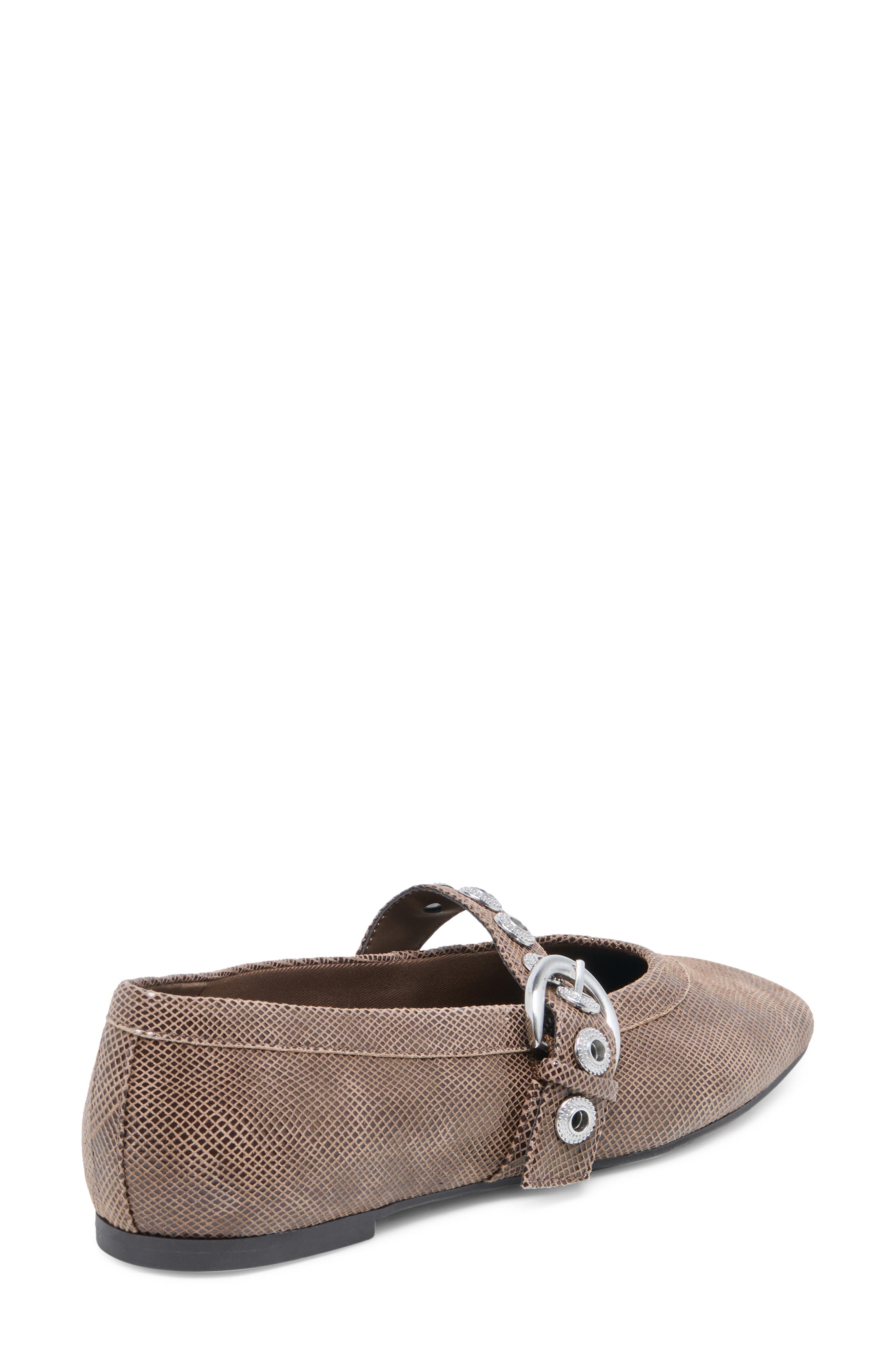 Marten Mary Jane Ballet Flat, Alternate, color, MOCHA EMBOSSED LEATHER