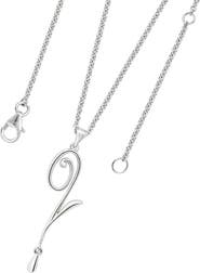 Lucy Quartermaine Q pendant with Drop