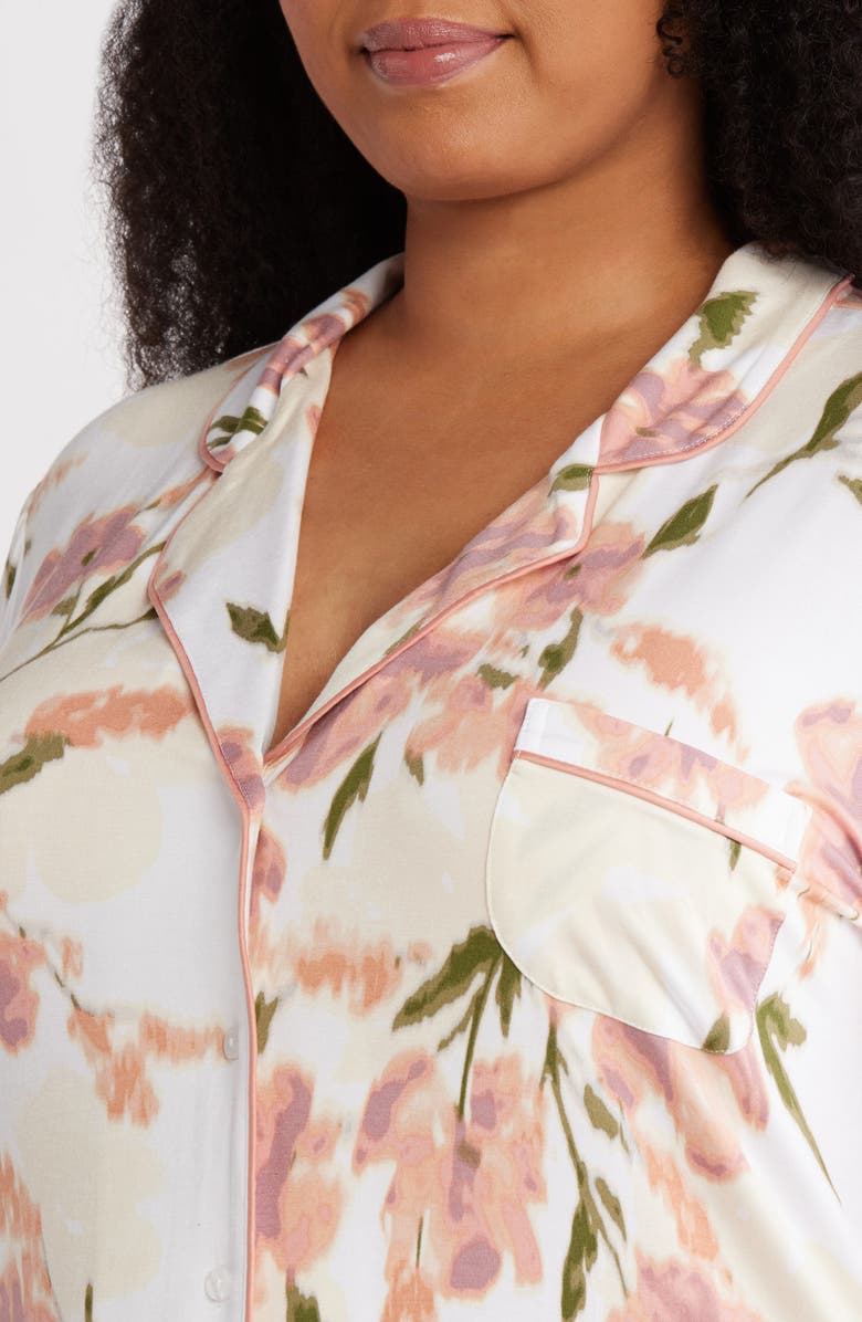 Nordstrom Moonlight Nightshirt, Alternate, color, Pink Glass Ink Poppy