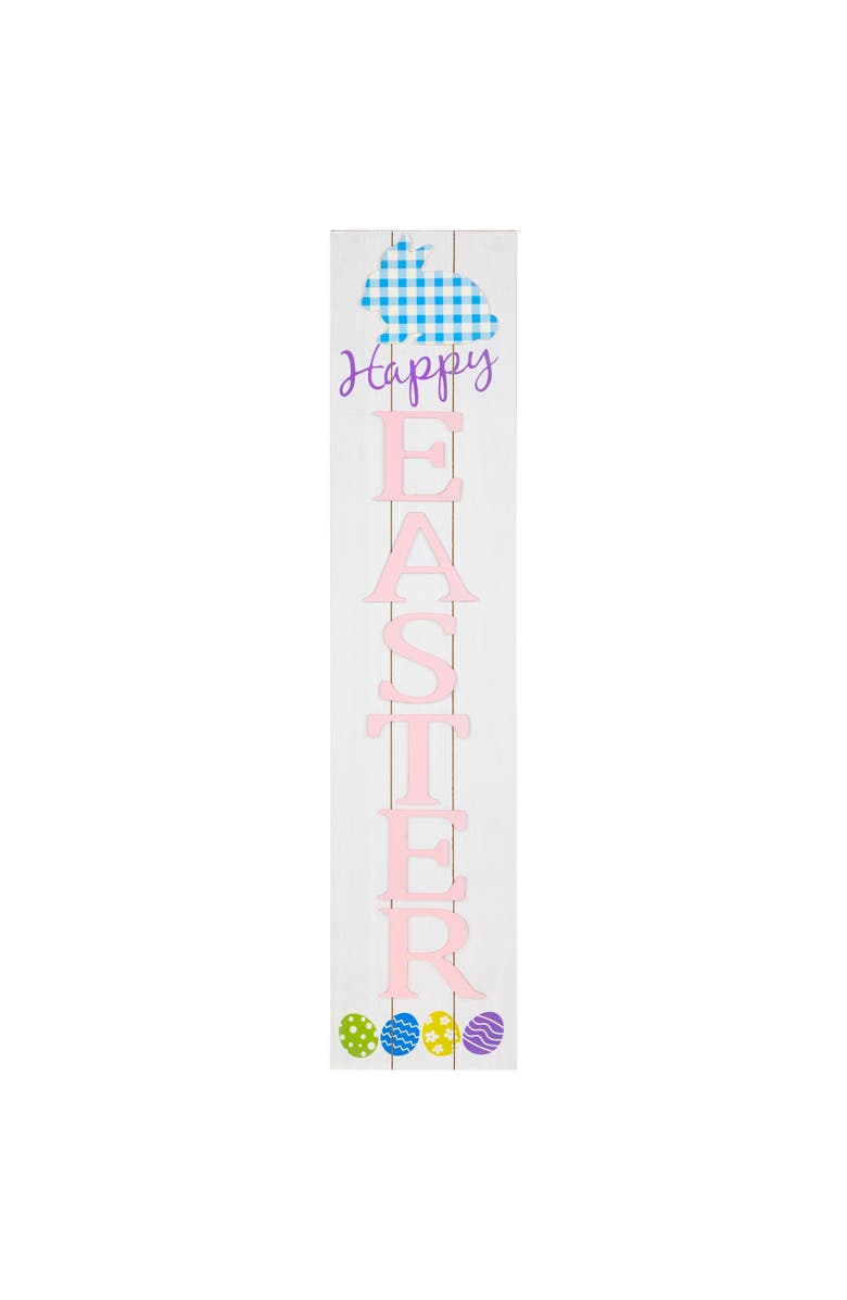Northlight Happy Easter Wooden Porch Board Sign - 36", Main, color, White