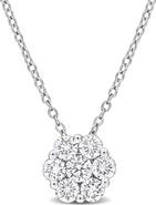 Julianna B. Lab-Grown Diamond Floral Halo Necklace