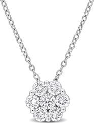 Julianna B. Lab-Grown Diamond Floral Halo Necklace