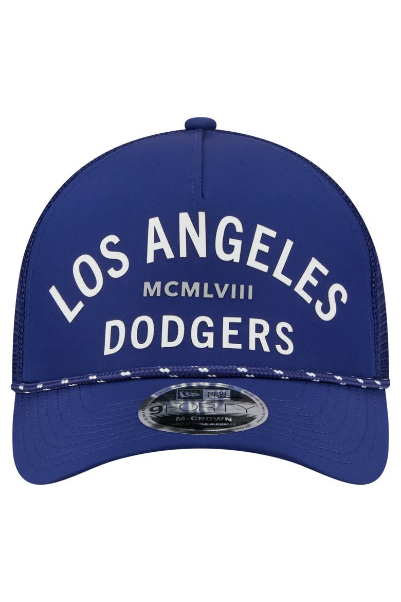 Men's New Era  Royal Los Angeles Dodgers Minimalist 9FORTY A-Frame Adjustable Hat, Alternate, color, Royal