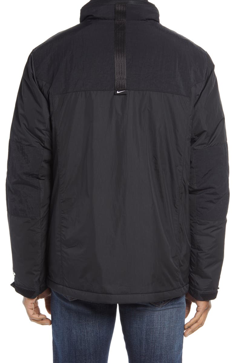 Nike Men's M65 Water Resistant Insulated Hooded Nylon Jacket, Alternate, color, 