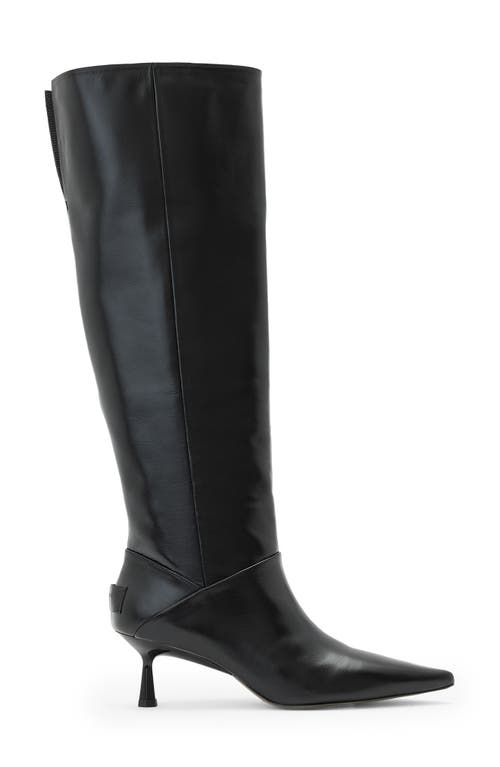 Allsaints Odyssey Knee High Boot In Black