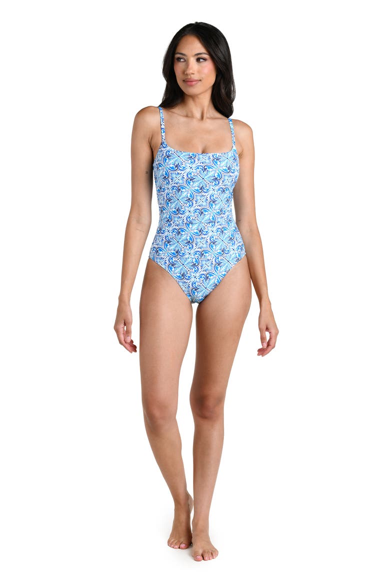 Costa Azul One-Piece Swimsuit, Alternate, color, BLUE